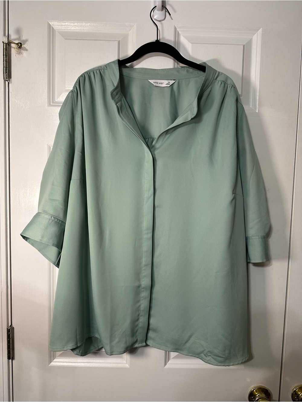 Nine West Mint Green Blouse